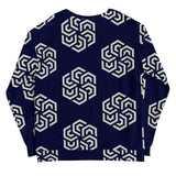 NOSCE Oversize Symbol Navy & Gray Unisex Sweatshirt