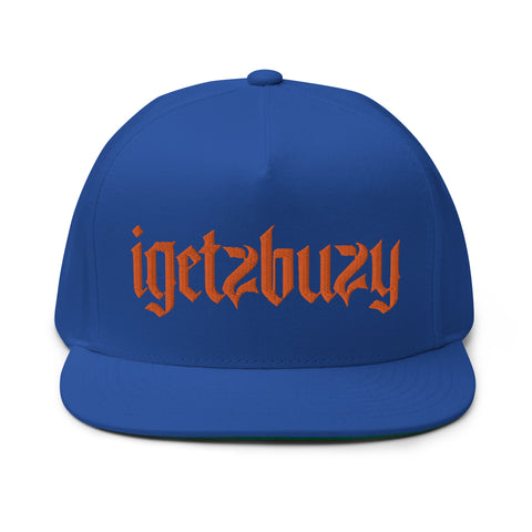 igetzbuzy Royal Blue & Orange Snapback Hat