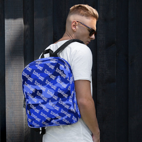 igetzbuzy blue Camo Backpack