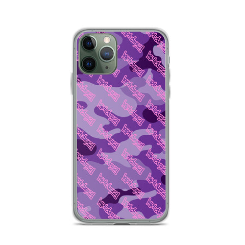 Igetzbuzy Purple camo lux print iPhone Case