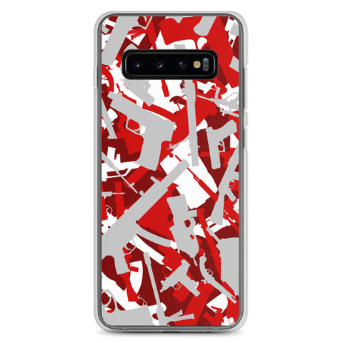 Igetzbuzy Blixky Grey &Red Camo Samsung Case