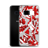 Igetzbuzy Blixky Grey &Red Camo Samsung Case
