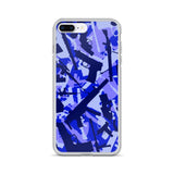 Igetzbuzy Blicky Blue Camo iPhone Case