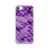 Igetzbuzy Purple camo lux print iPhone Case