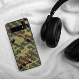 igetzbuzy green camo lux print Samsung Case