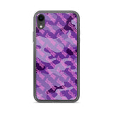 Igetzbuzy Purple camo lux print iPhone Case