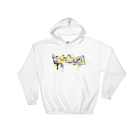 Igetzbuzy Yellow & Grey Drip Camo Hoodie