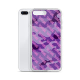 Igetzbuzy Purple camo lux print iPhone Case