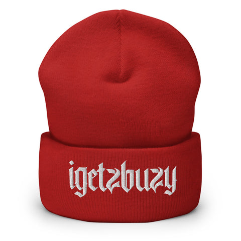 igetzbuzy gothic logo Cuffed Beanie