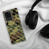 igetzbuzy green camo lux print Samsung Case