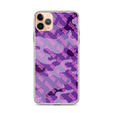 Igetzbuzy Purple camo lux print iPhone Case