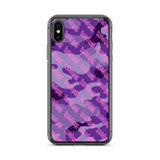 Igetzbuzy Purple camo lux print iPhone Case