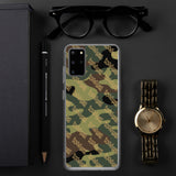 igetzbuzy green camo lux print Samsung Case