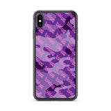 Igetzbuzy Purple camo lux print iPhone Case