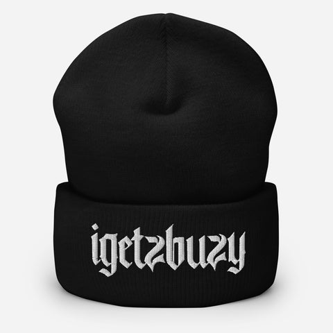 igetzbuzy gothic logo Cuffed Beanie