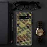 igetzbuzy green camo lux print Samsung Case