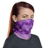 Igetzbuzy Purple Camo Lux Print Neck Gaiter