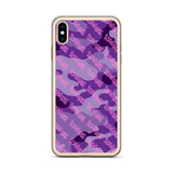 Igetzbuzy Purple camo lux print iPhone Case