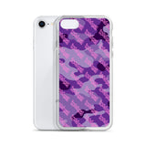 Igetzbuzy Purple camo lux print iPhone Case