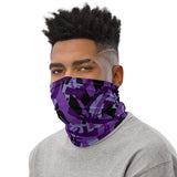 Igetzbuzy purp & black Blicky camo Neck Gaiter