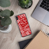 igetzbuzy red splat iPhone Case