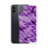 Igetzbuzy Purple camo lux print iPhone Case