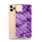 Igetzbuzy Purple camo lux print iPhone Case