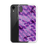 Igetzbuzy Purple camo lux print iPhone Case