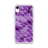 Igetzbuzy Purple camo lux print iPhone Case