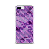 Igetzbuzy Purple camo lux print iPhone Case