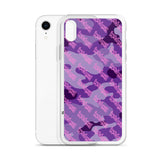 Igetzbuzy Purple camo lux print iPhone Case