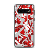 Igetzbuzy Blixky Grey &Red Camo Samsung Case