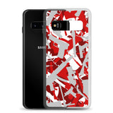 Igetzbuzy Blixky Grey &Red Camo Samsung Case