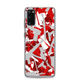 Igetzbuzy Blixky Grey &Red Camo Samsung Case