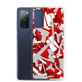 Igetzbuzy Blixky Grey &Red Camo Samsung Case