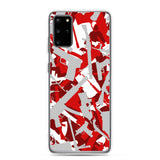 Igetzbuzy Blixky Grey &Red Camo Samsung Case