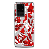 Igetzbuzy Blixky Grey &Red Camo Samsung Case