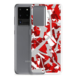 Igetzbuzy Blixky Grey &Red Camo Samsung Case