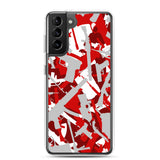 Igetzbuzy Blixky Grey &Red Camo Samsung Case