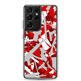 Igetzbuzy Blixky Grey &Red Camo Samsung Case