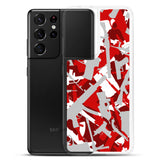 Igetzbuzy Blixky Grey &Red Camo Samsung Case